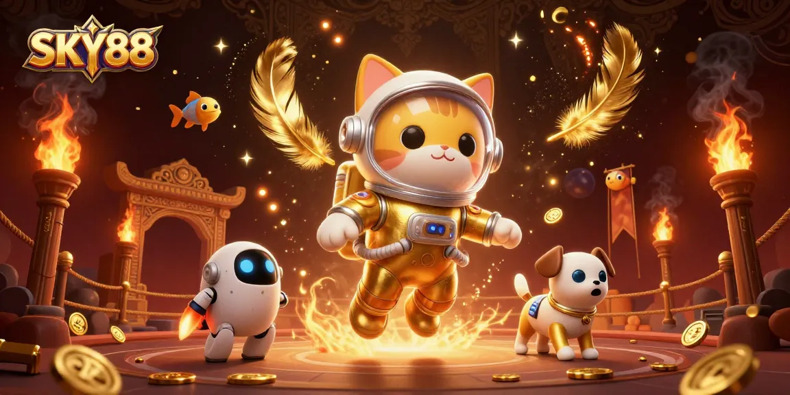 Experience thrilling gameplay at SKY88 with vibrant casino elements and engaging characters.