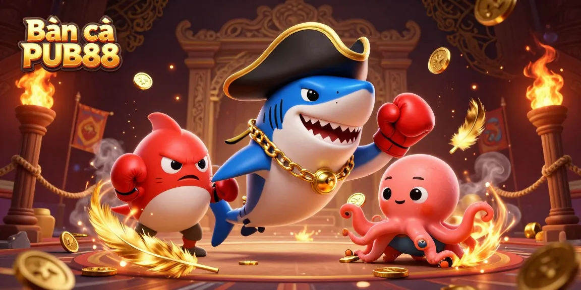 Catch exciting fish with Bắn cá PUB88 in a vibrant 3D scene featuring dynamic underwater elements.