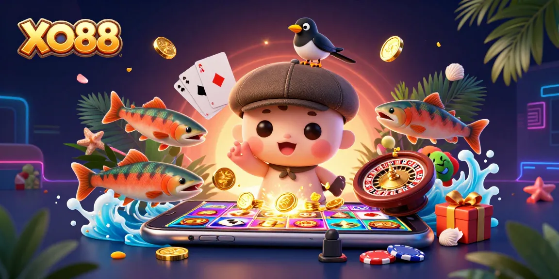 Engage with thrilling gaming at XO88 featuring fun characters and dynamic casino action.
