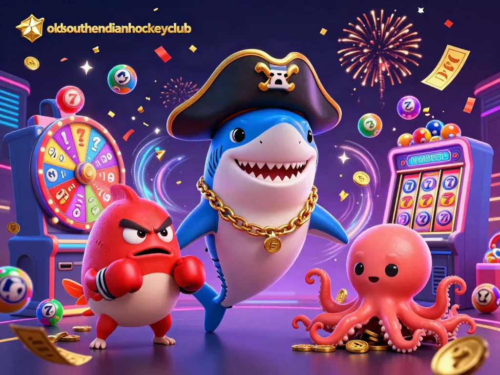 Engage in thrilling excitement with oldsouthendianhockeyclub's casino-themed adventure featuring vibrant lottery elements.