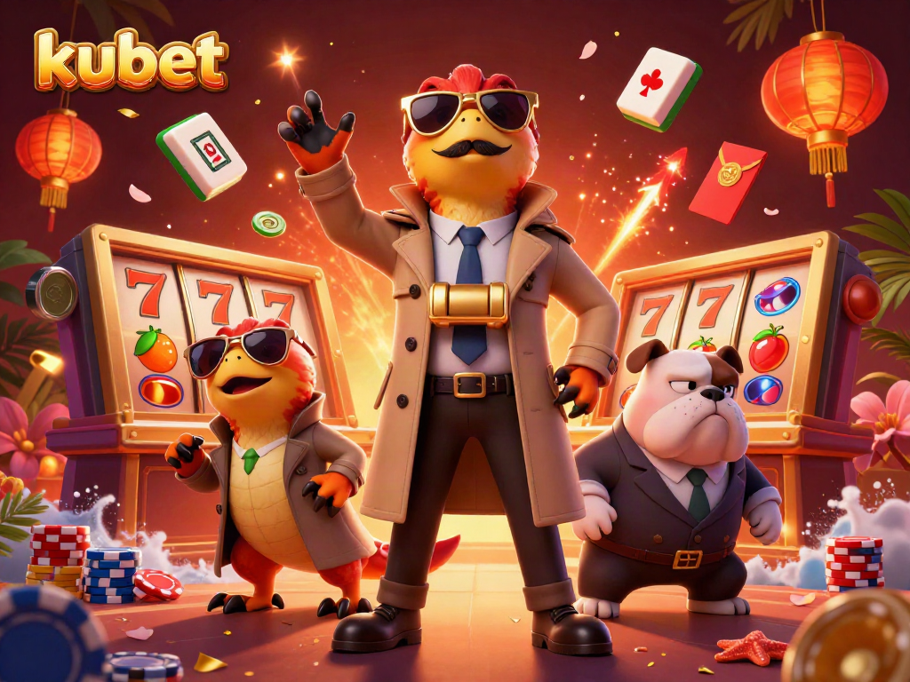 Experience kubet's thrilling VIP lounge as raptors in disguise mingle under stunning casino elements.