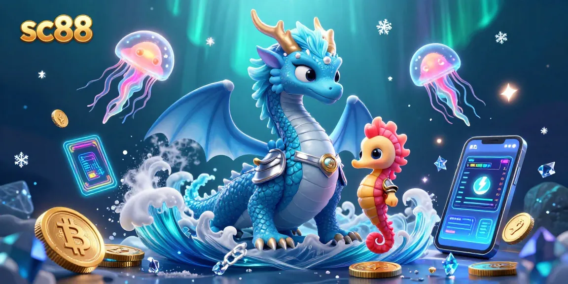 Experience thrilling gameplay at sc88 with vibrant aquatic characters and crypto elements.