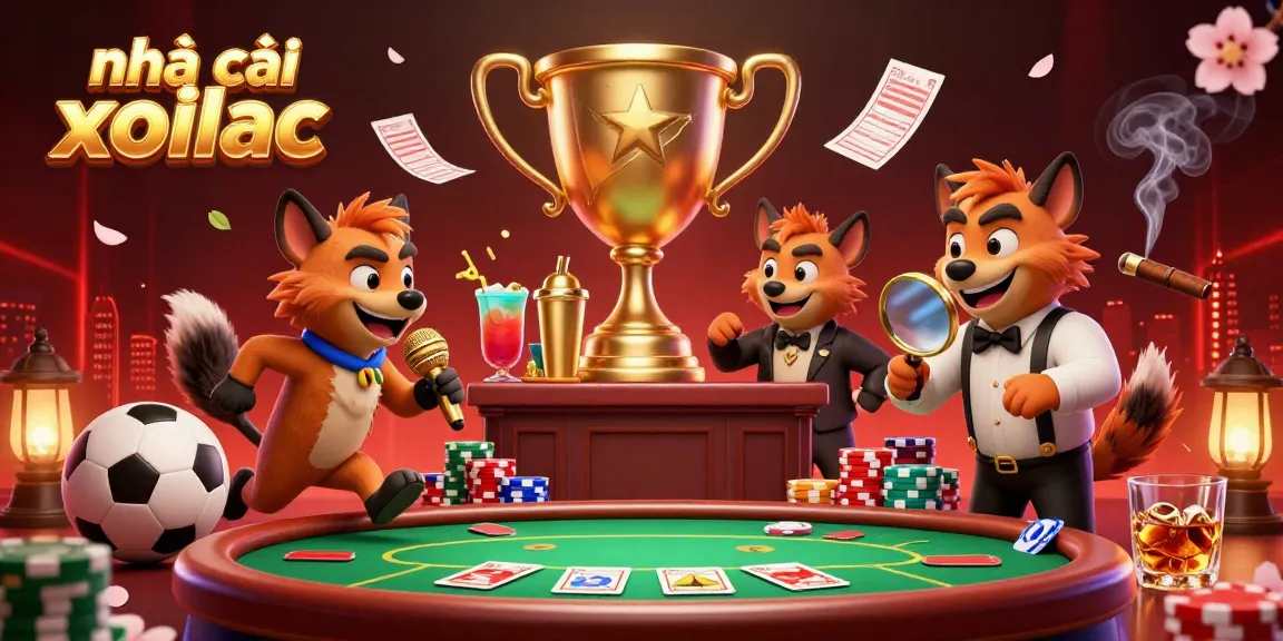 Experience the excitement of nhà cái xoilac with vibrant sports betting action featuring hyenas at play.