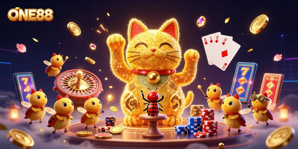 Engage with the dynamic world of ONE88 casino where vibrant characters and symbols bring luck and excitement.
