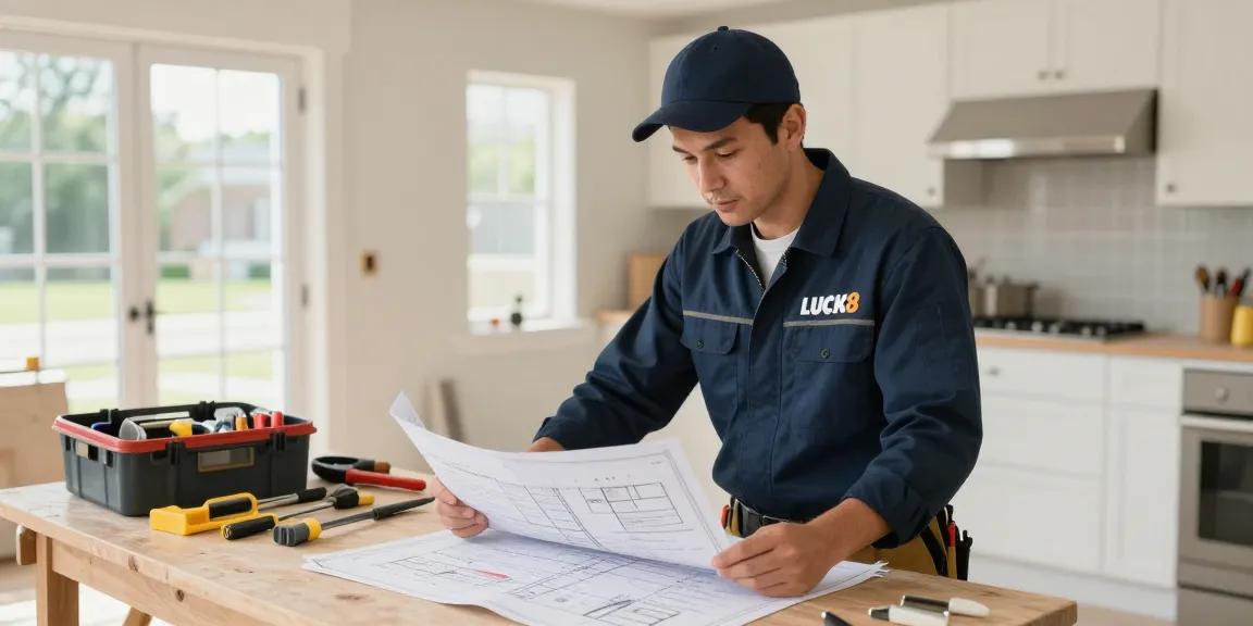 LUCK8 trusted provider working on home renovation project, ensuring professional quality.