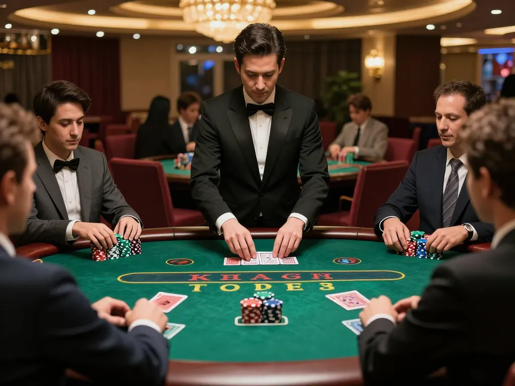 Players engaging in strategic gameplay at 789 win blackjack table, showcasing excitement and high stakes.