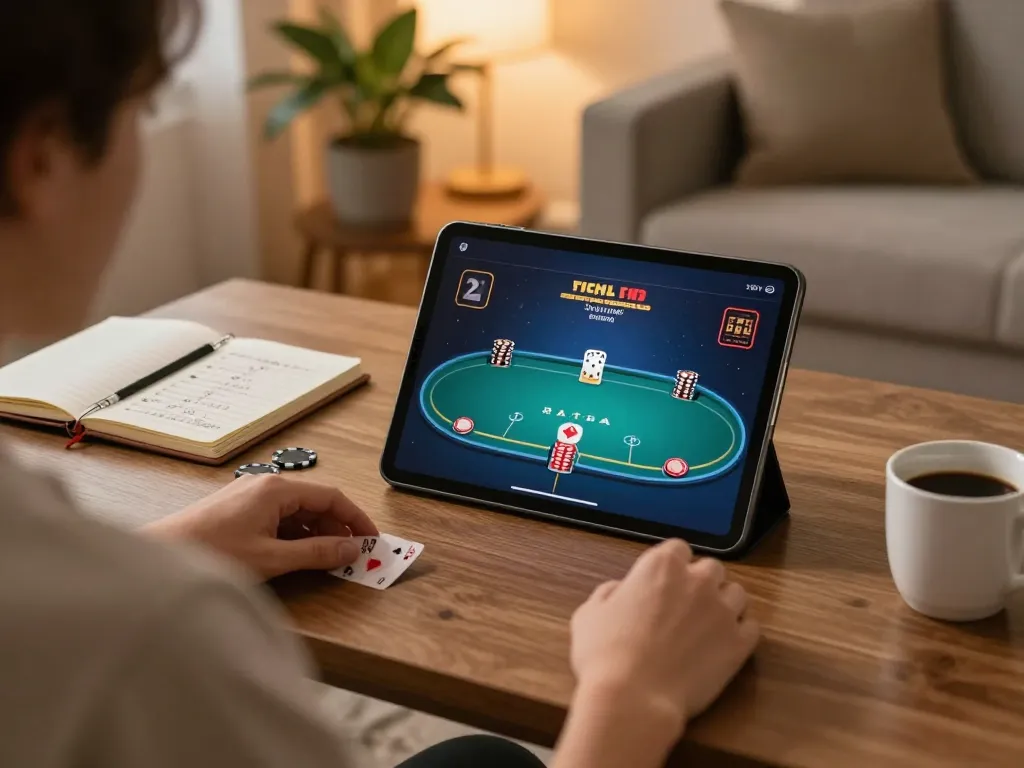 Engage in strategic poker gameplay on tg88's online platform with cozy home ambiance.