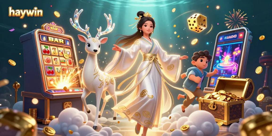 Enjoy vibrant casino thrills at Haywin through captivating 3D illustrations of games and excitement.