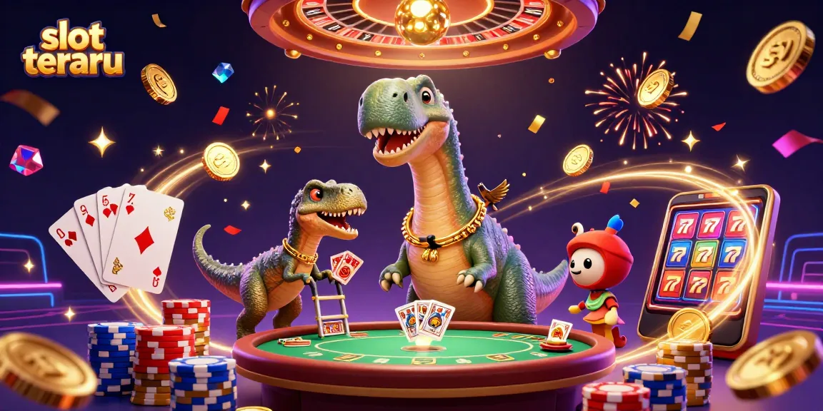 Experience the excitement of slot terbaru with vibrant scenes of thrilling casino action.