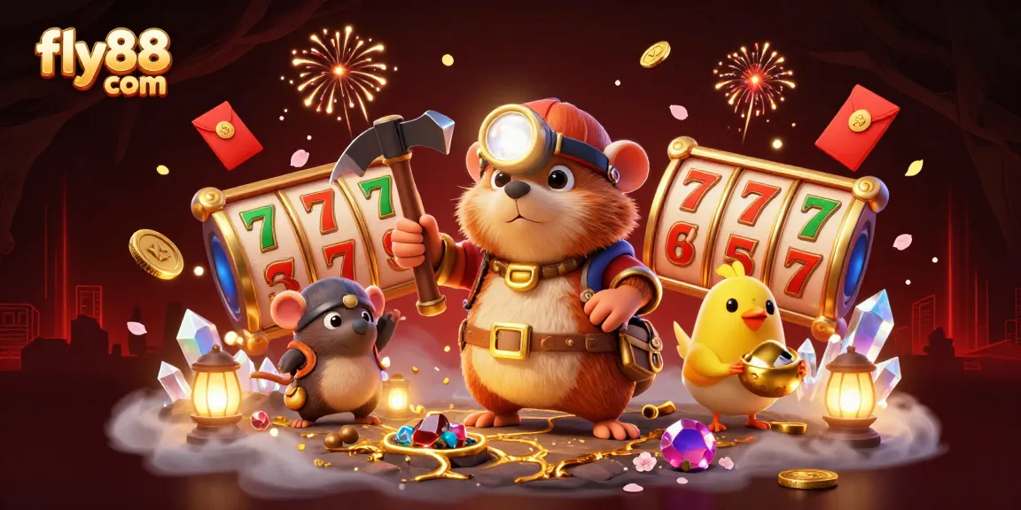 Experience thrilling play at fly88 com with vibrant animated 3D casino characters in action