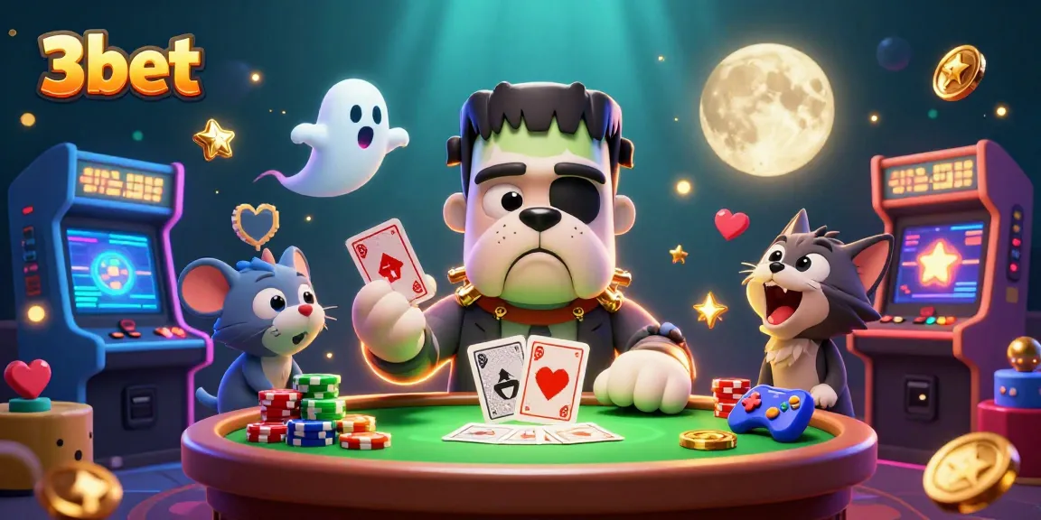 Join the excitement at 3bet with a vibrant casino scene featuring thrilling character interactions and gaming elements.
