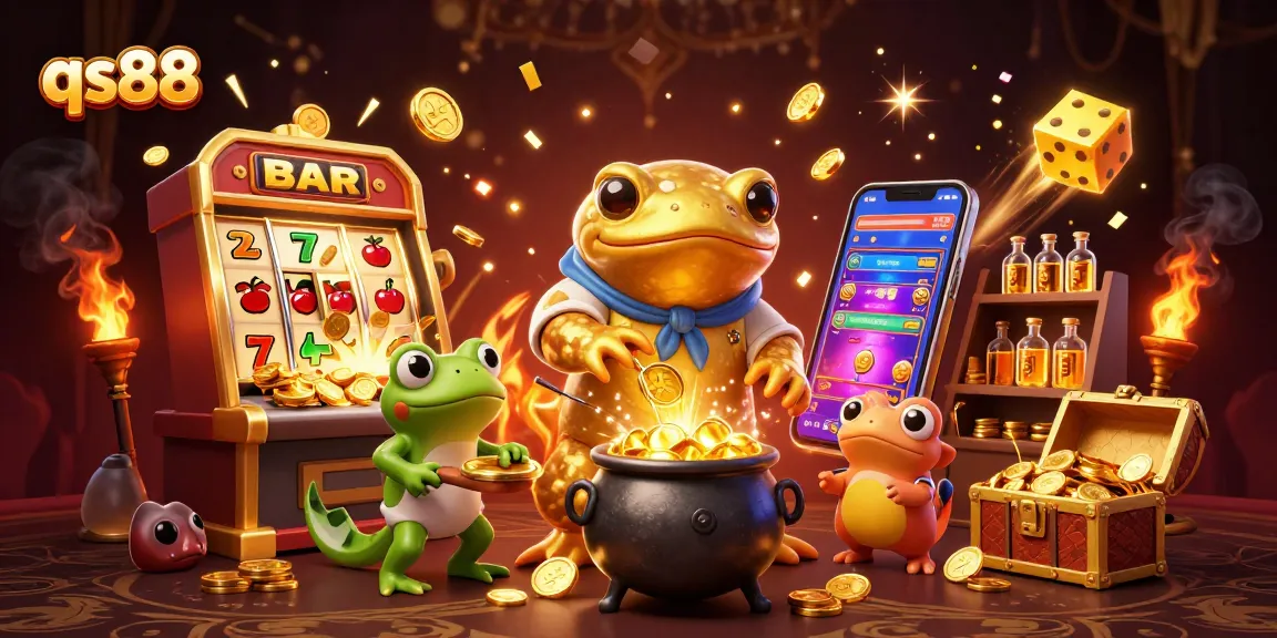 Experience the excitement at qs88 with a golden salamander alchemist and jackpot treasures!