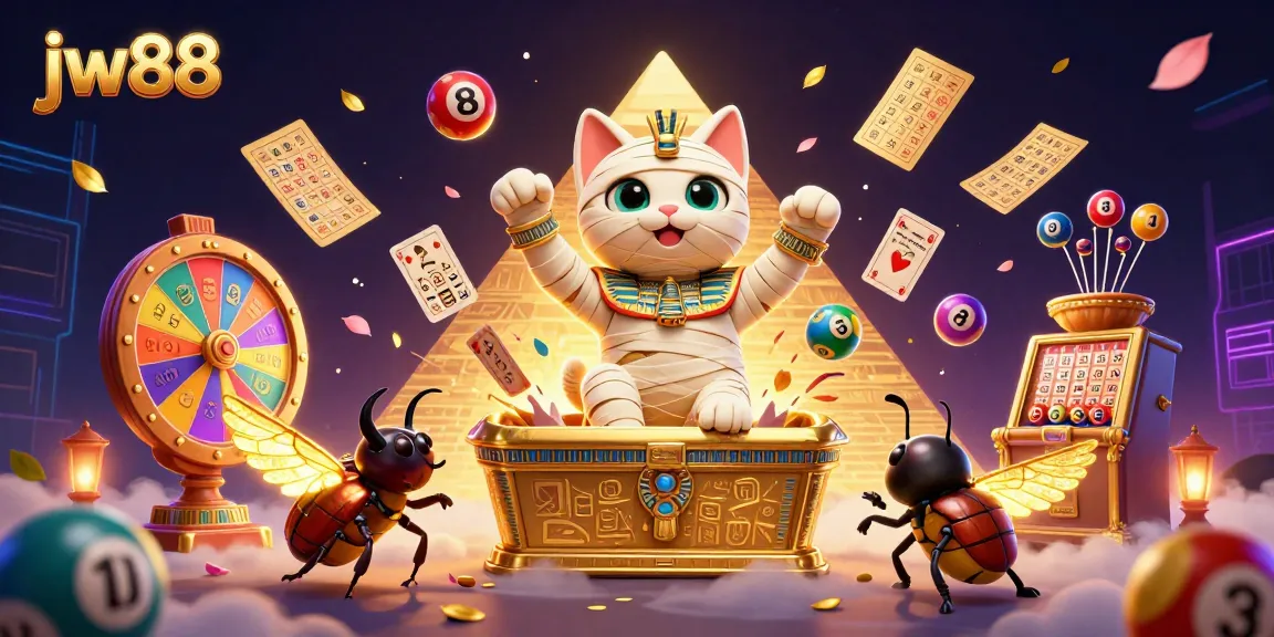 Experience thrilling gameplay at jw88 with a vibrant, colorful casino scene full of excitement.