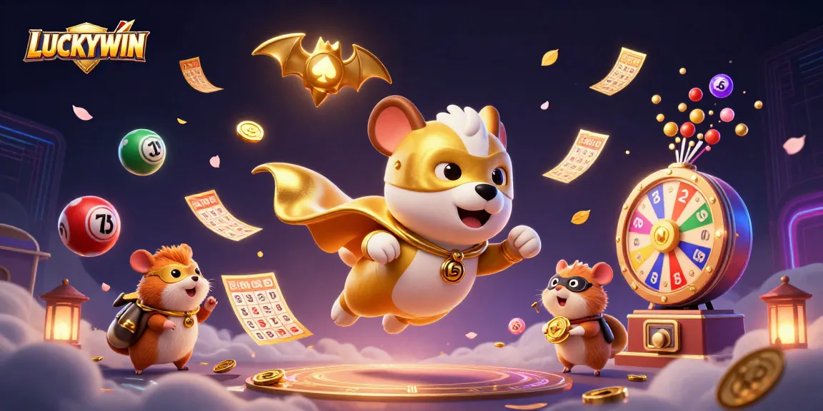 LUCKYWIN brings excitement to gaming with vibrant characters and dynamic elements in a casino setting.